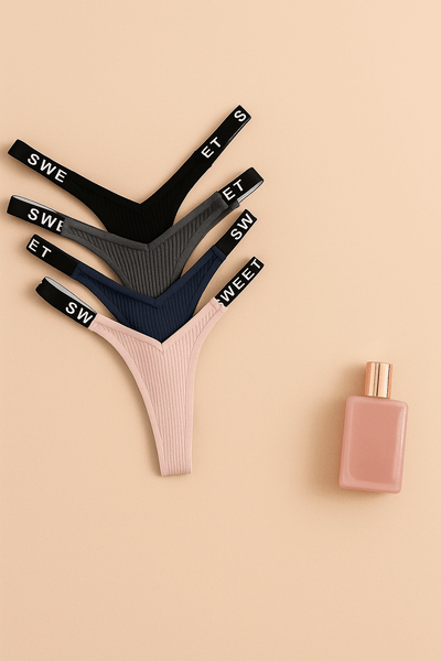 4 Pack Cotton Sexy Thongs
